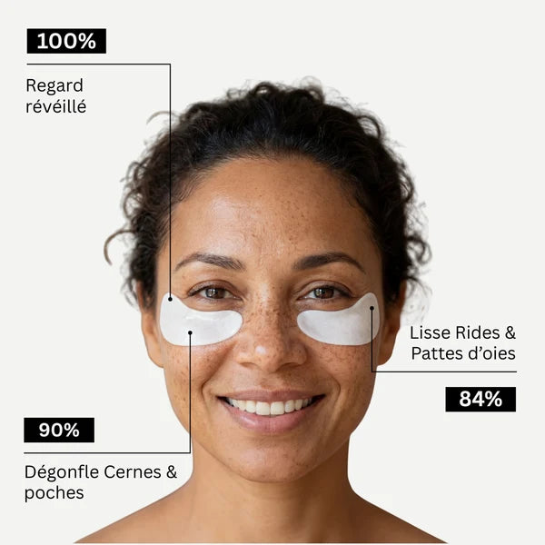 Patchs Hydrogel Anti-Cernes - Caféine, Collagène, Niacinamide
